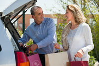 mature wife picture jackf happy mature husband wife shopping bags near car stock photo