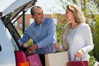 mature wife picture jackf happy mature husband wife shopping bags near car stock photo