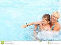 middle aged women porn pictures woman little girl swimming stock photos middle aged pool