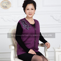 middle aged women porn pictures wsphoto autumn winter middle aged women font wool vest elderly plus size collarless