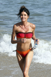 mom bikini pics janice dickinson celebrity celeb mom style rocks bikini photos