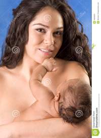 naked latina moms ethnic latina mother baby boy son stock