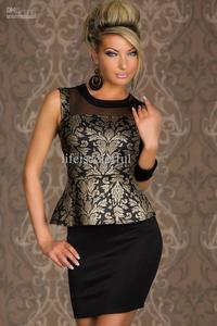 pics of sexy mature albu product sexy mature foil print peplum dress clubwear