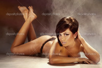 sexy naked pictures of women depositphotos sexy tanned brunette woman lying floor naked stock photo