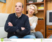 wife mature pic wife asking husband forgiveness guilty mature stock photo