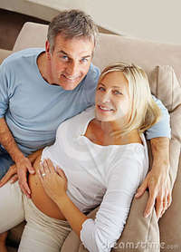 wife mature pic mature man touching his pregnant wife belly royalty free stock photos