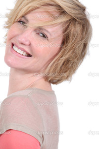 beautiful mature depositphotos portrait beautiful mature blonde lady stock photo