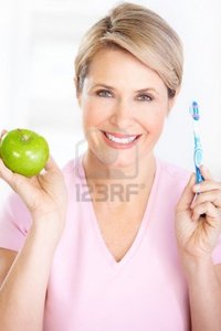 beautiful mature kurhan beautiful mature woman toothbrush photo