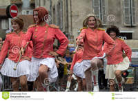 france mature dress parade mature majorettes stock