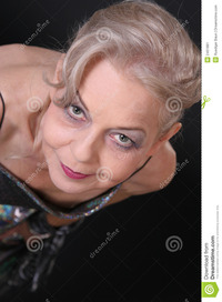 lady mature mature lady going forewa stock