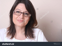 latina mature stock photo portrait latina middle aged woman glasses older hispanic search