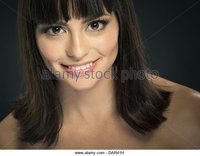 latina mature zooms beautiful latina woman dark brown brunette hair dar stock photo lady pink