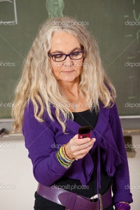 mature teacher depositphotos modern teacher mobile phone stock photo