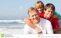 mature and teen mature father teen kids royalty free stock