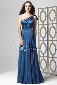 mature and young dress one shoulder royal blue prom young mature women oneshoulder