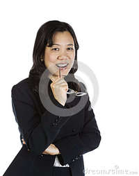 mature asian happy mature asian business woman royalty free stock photos