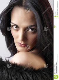 mature brunette portrait beautiful brunette woman stock