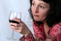 mature brunette hallgerd beautiful mature brunette glass wine photo