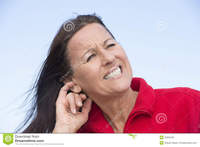 mature facial worried stressed woman scratching ear portrait attractive mature concerned facial expression thoughtful isolated outdoor expressions thehomemadeporn net