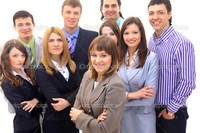 mature group depositphotos visionary young business group mature man his colleagues stock photo