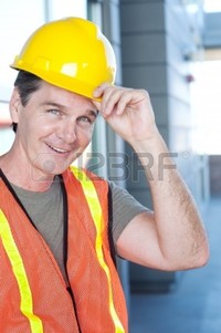 mature hard pkchai portrait mature construction worker outside hard hat photo