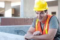 mature hard pkchai portrait mature construction worker outside hard hat photo
