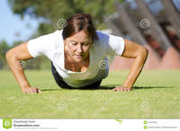 mature legs mature woman doing push exercise royalty free stock