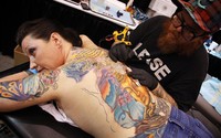 mature tattoo tattoo fans body art attend festivals conventions across