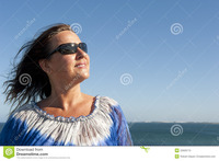 outdoor mature portrait attractive mature woman outdoor royalty free stock photo