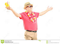 spreading mature happy mature man vacation holding cocktail spreading his arms isolated white background stock photos