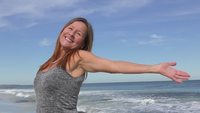 spreading mature shutterstock videos video clip stock footage portrait happy confident attractive senior woman outdoors spreading joyful arms wide open
