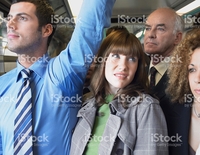 wet mature photos female commuter standing mans wet armpit train picture photo