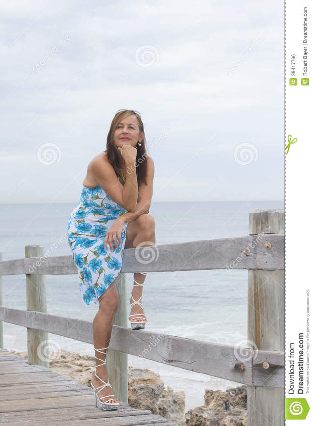 outdoor mature mature free woman high wearing outdoor dress senior looking summer heel portrait standing stock alone attractive royalty confident thoughtful