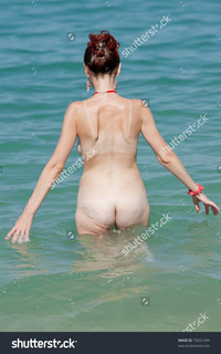 middle aged women porn pictures stock photo skinny dipping naked middle aged woman enters water pic