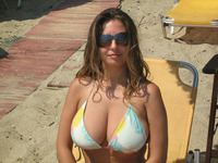 milf picture bikini milf sunglasses cleavage