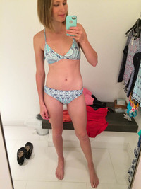mom bikini dressing room selfies swimsuit that time tried bajillion swimsuits