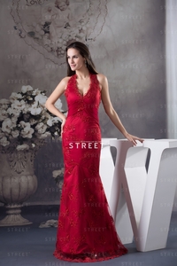red mature productimg luxury mature red halter lace satin floor length sheath ruched indie formal dress